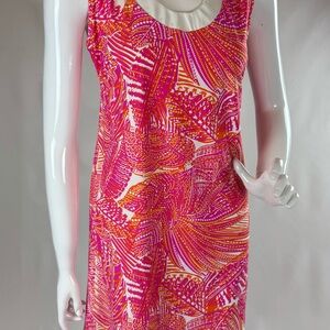 Spunk Wear Sleeveless Dress Pink and Orange EUC